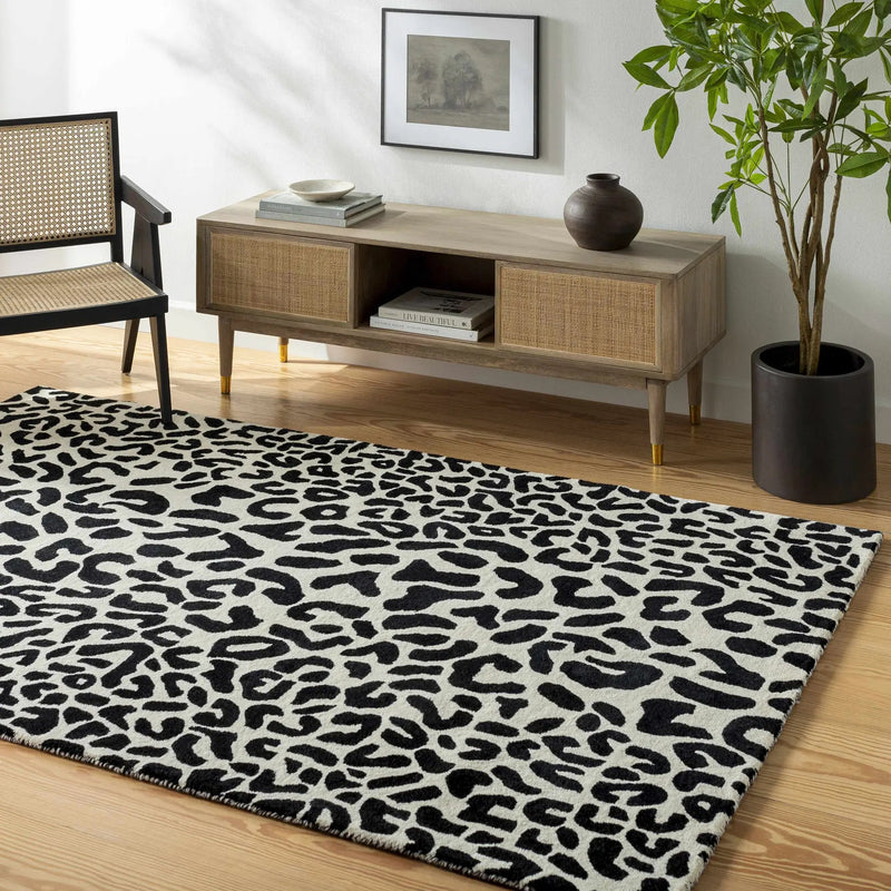 Kass Leopard Print Area Rug - Clearance by Boutique Rugs