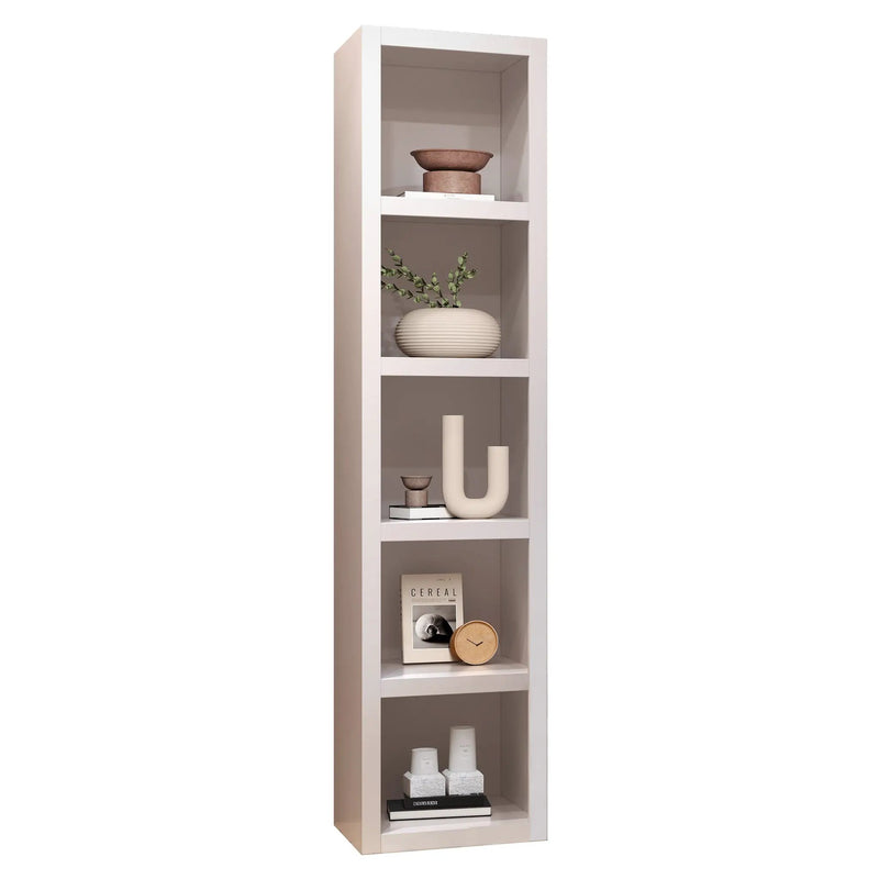White 84-in Tall Wooden Bookcase Shelf by Sharicks