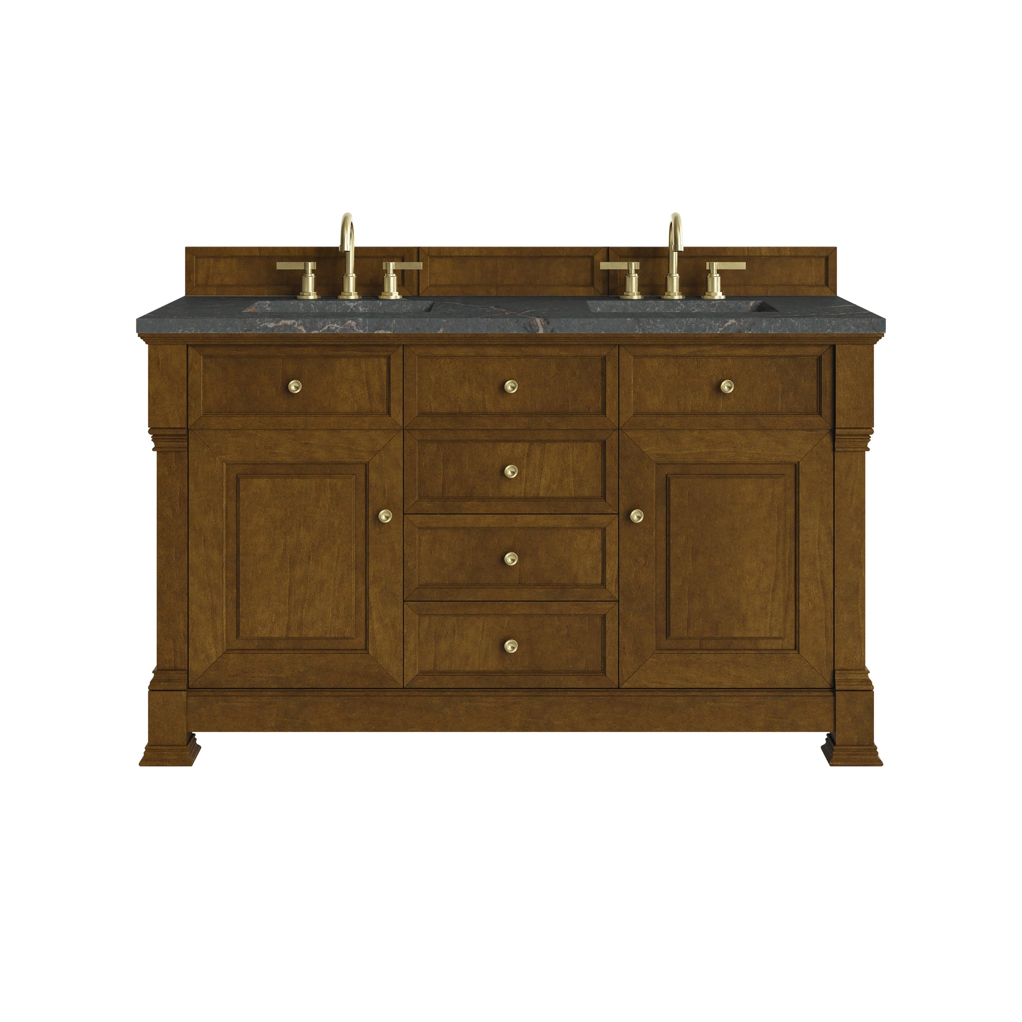 James Martin Brookfield 60" Double Bathroom Vanity, Honey Oak by James Martin