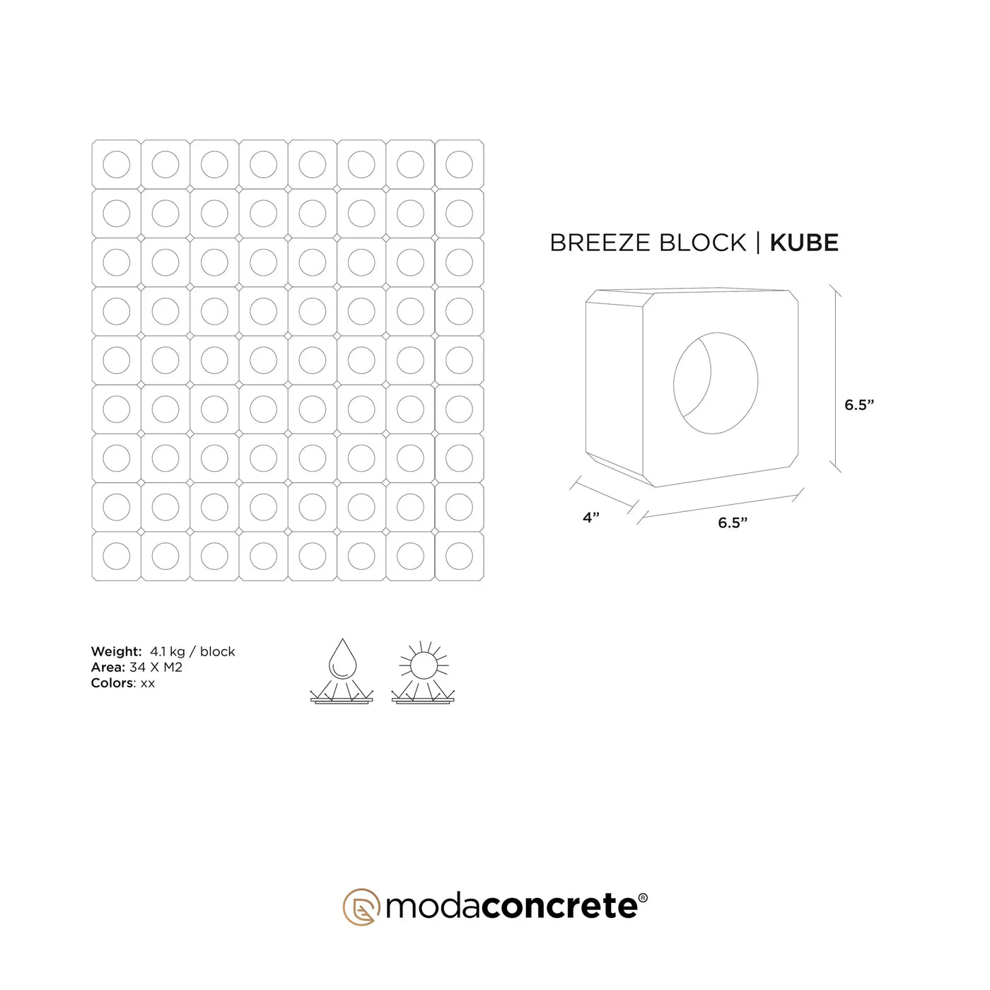 KUBE Breeze Block by ModaConcrete - Direct source for architectural and precast concrete