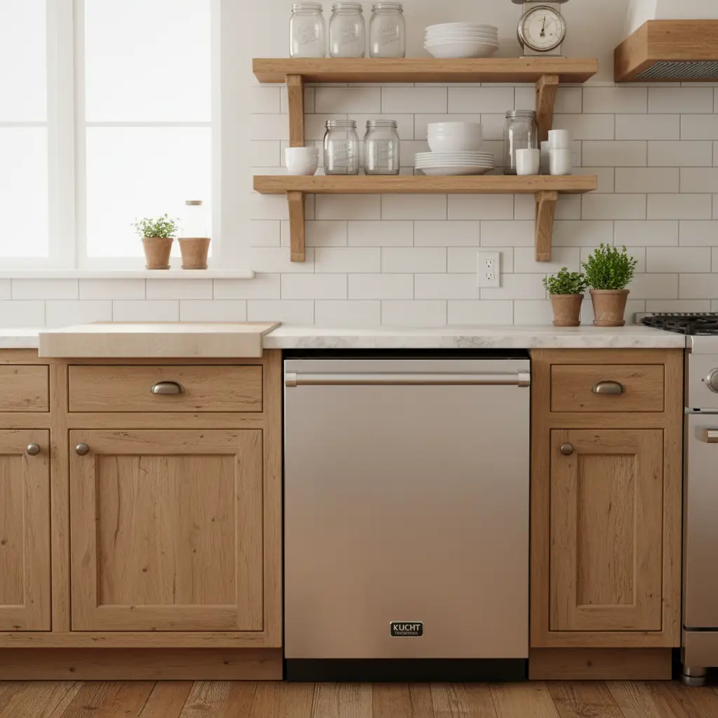 Kucht 24″ Dishwasher in Stainless Steel, Stainless Steel Tub, K6502D by Farmhouse Kitchen and Bath