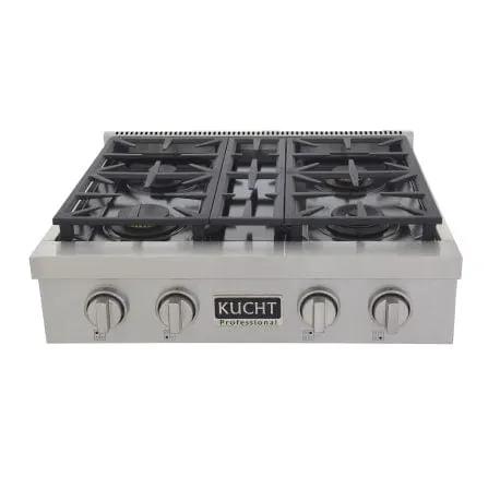 Kucht 30" 4 Burners Stainless Propane Cooktop, KFX309T/LP-S, photo 2 of 5