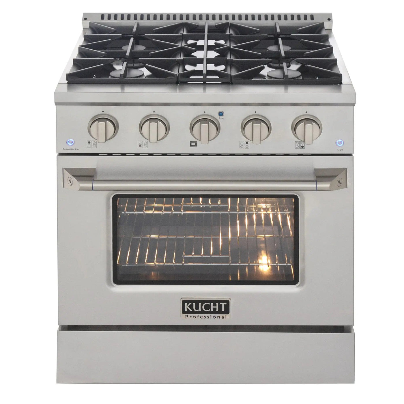 Kucht 30” Pro-Style Kitchen Dual Fuel Range - KDF302-B by Farmhouse Kitchen and Bath