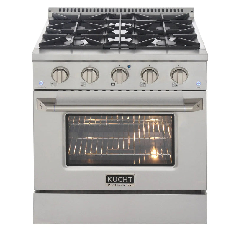 Kucht 30” Pro-Style Kitchen Dual Fuel Range - KDF302-B by Farmhouse Kitchen and Bath