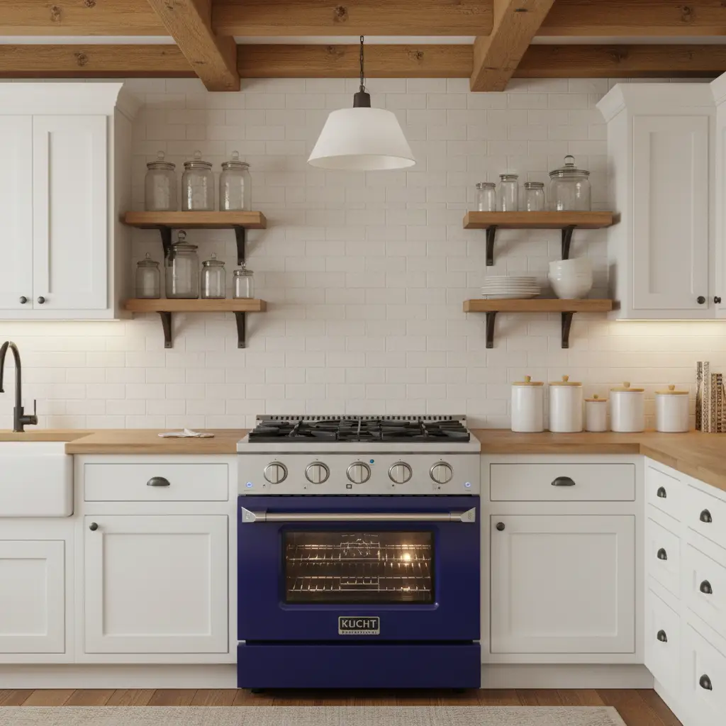 Kucht 30” Pro-Style Kitchen Dual Fuel Range - KDF302-B by Farmhouse Kitchen and Bath