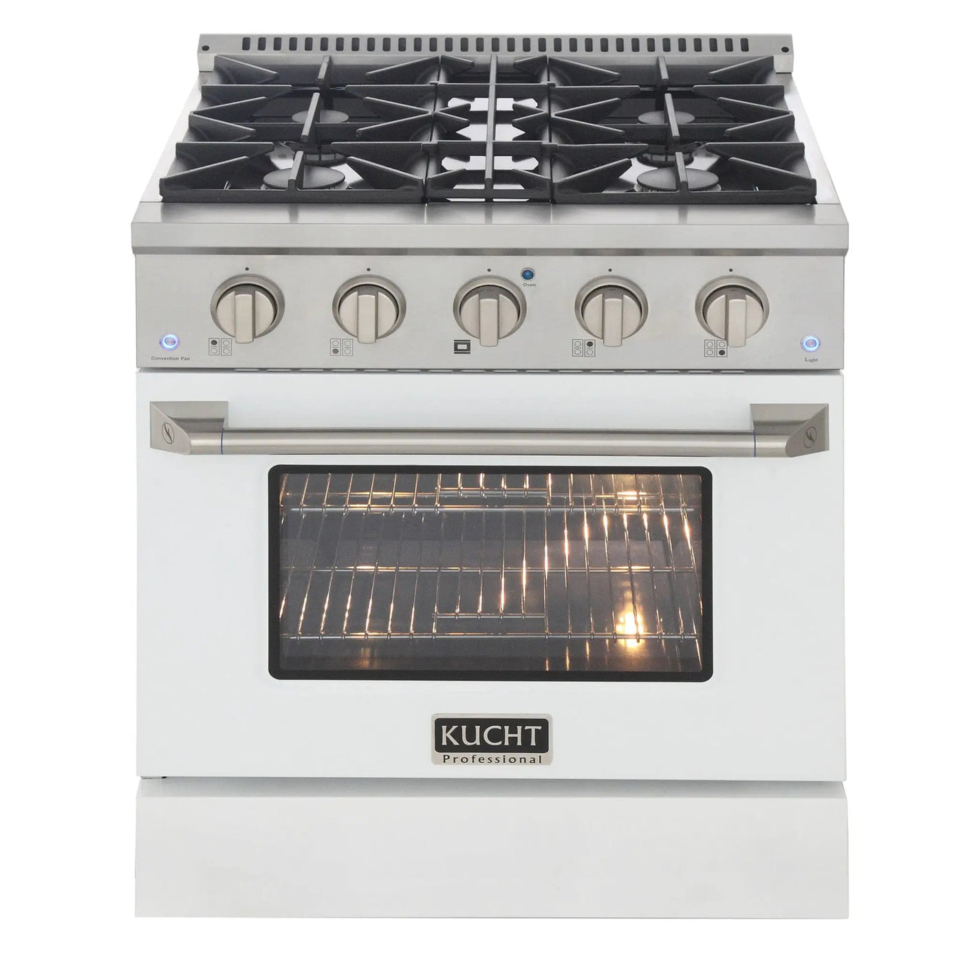 Kucht 30” Pro-Style Kitchen Dual Fuel Range - KDF302/LP-B by Farmhouse Kitchen and Bath