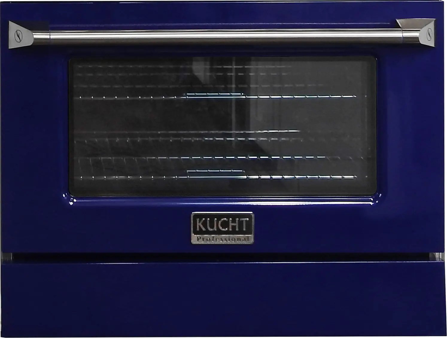Kucht 30" Propane Range, Stainless Steel, Blue Oven Door, KNG301/LP-B by Farmhouse Kitchen and Bath