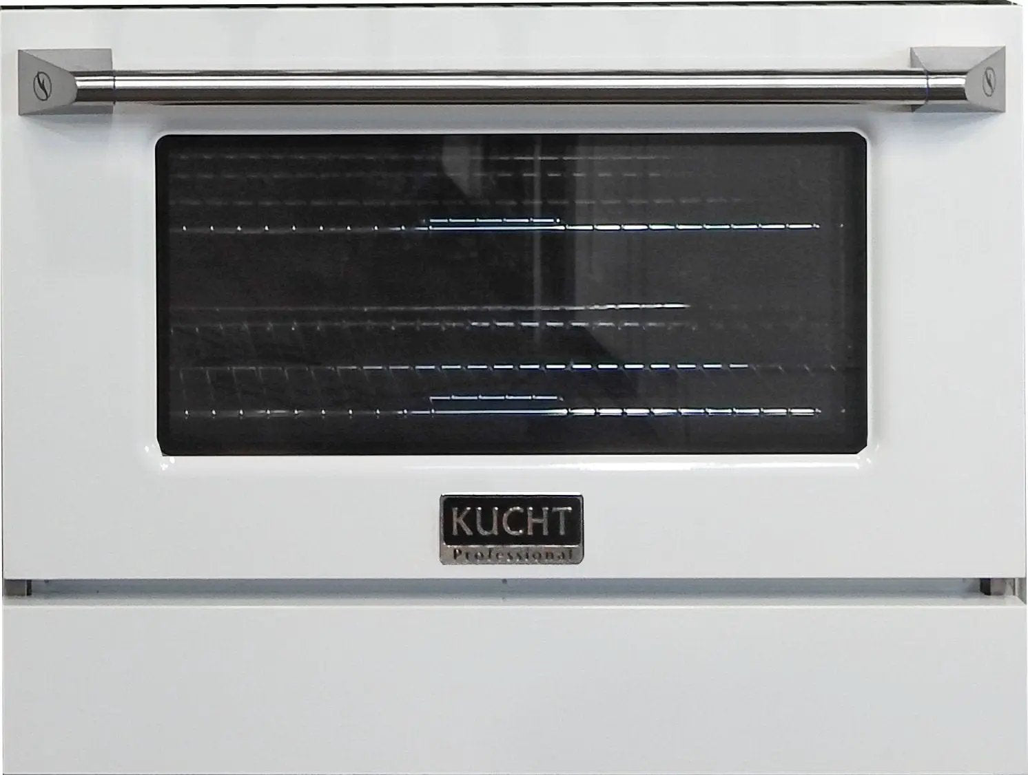 Kucht 30" Propane Range, Stainless Steel White Oven Door, KNG301/LP-W by Farmhouse Kitchen and Bath