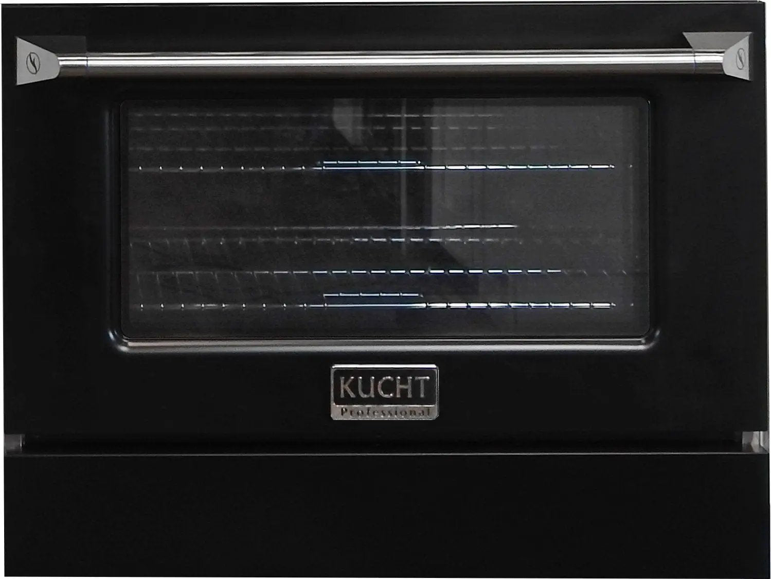 Kucht 30" Propane Range, Stainless Steel,Black Oven Door, KNG301/LP-K by Farmhouse Kitchen and Bath