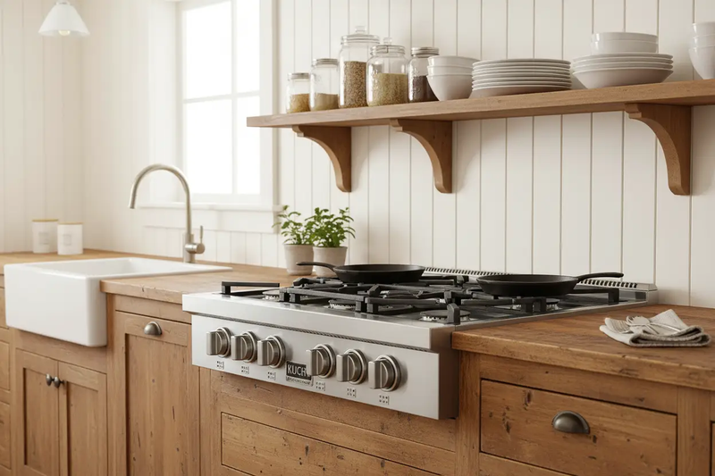 Kucht 36" Cooktop, KFX369T-S by Farmhouse Kitchen and Bath
