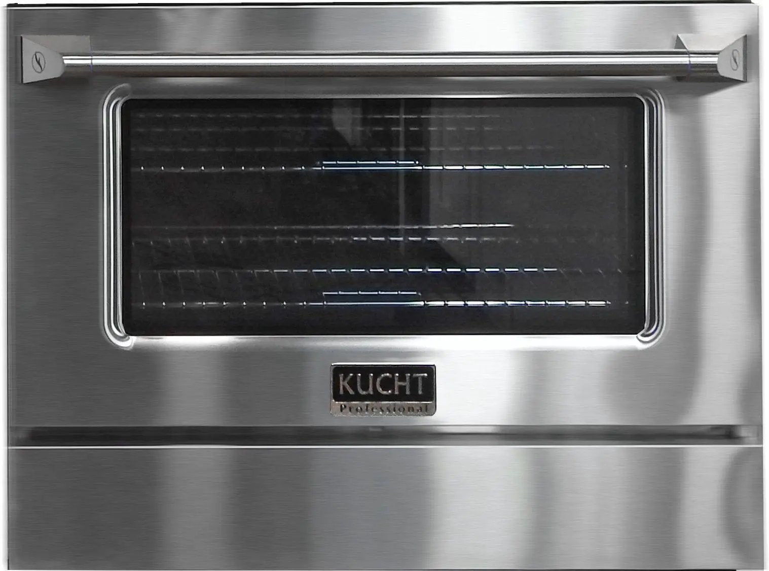 Kucht 36" Gas Range, Stainless Steel with Silver Oven Door, KNG361-S by Farmhouse Kitchen and Bath