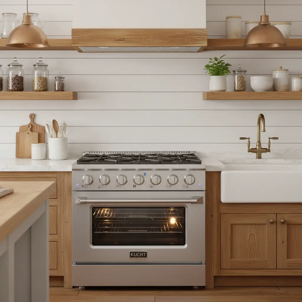 Kucht 36” Pro-Style Kitchen Dual Fuel Range - KDF362 by Farmhouse Kitchen and Bath