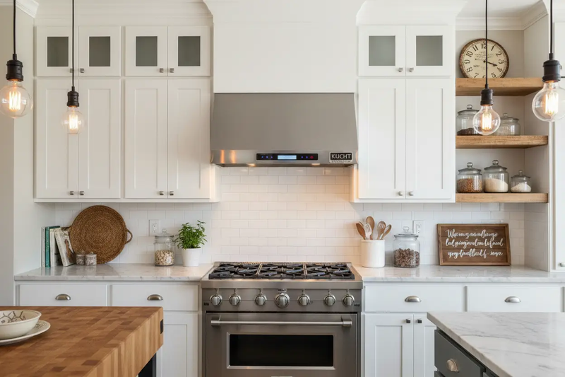 Kucht 36” Professional Stainless Steel, Under Cabinet Hood, KRH3620A by Farmhouse Kitchen and Bath