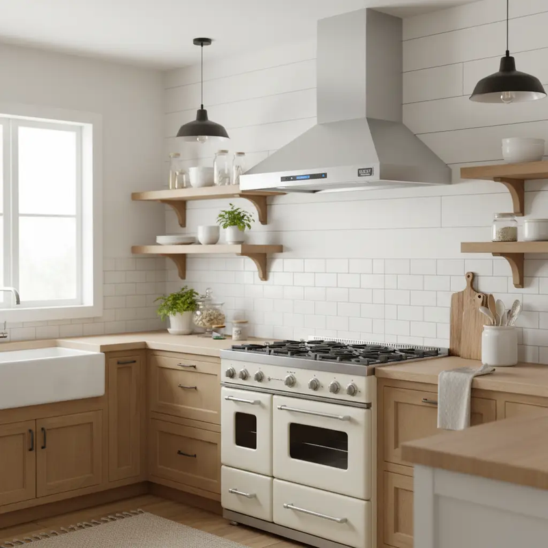 Kucht 36" Professional Stainless Steel, Wall Rangehood, KRH3610A by Farmhouse Kitchen and Bath