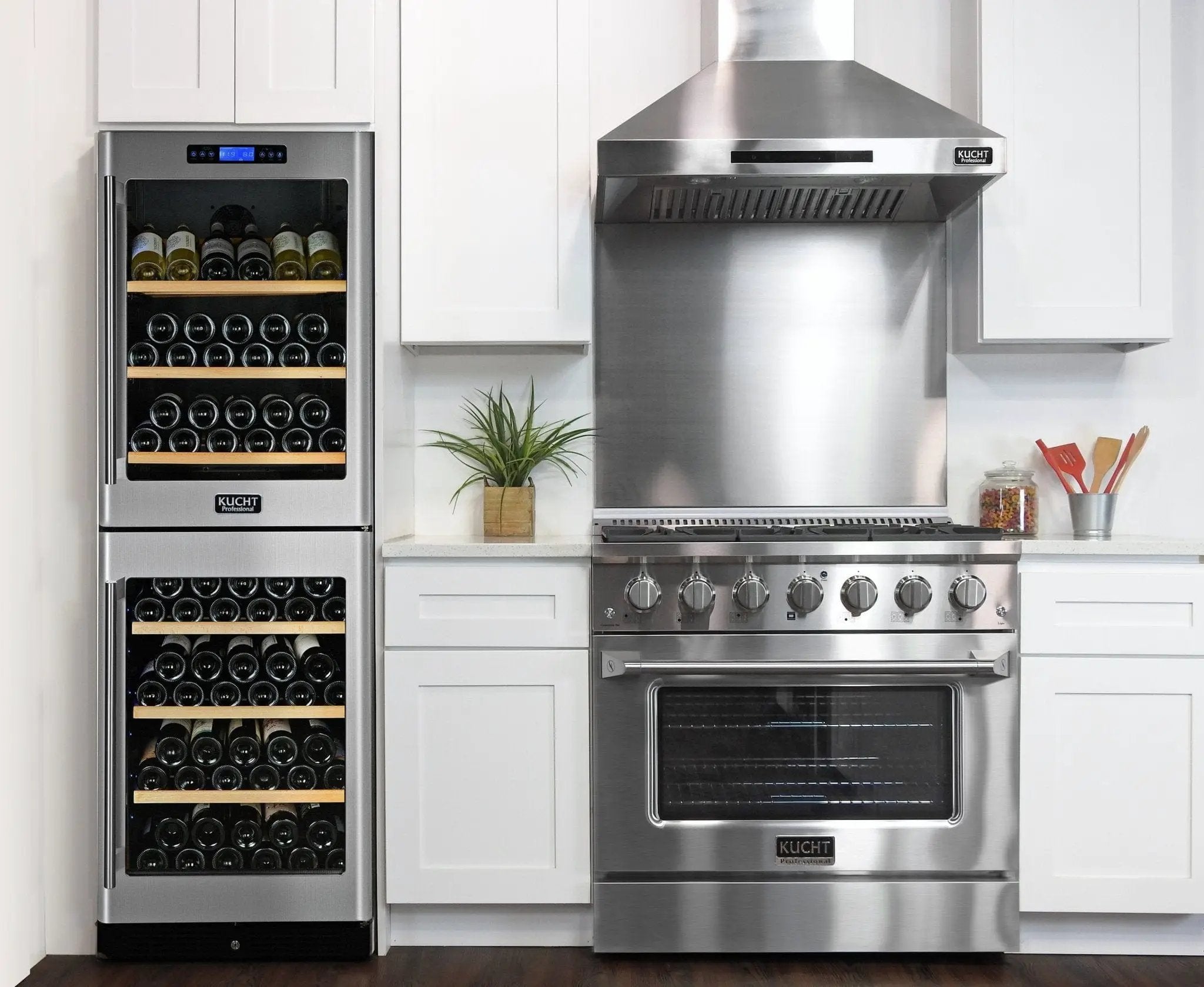 Kucht 36" Propane Range in Stainless Steel, Silver Door, KNG361/LP-S by Farmhouse Kitchen and Bath