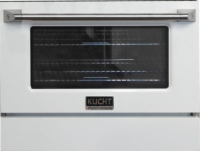 Kucht 36" Propane Range in Stainless Steel, White Door, KNG361/LP-W by Farmhouse Kitchen and Bath