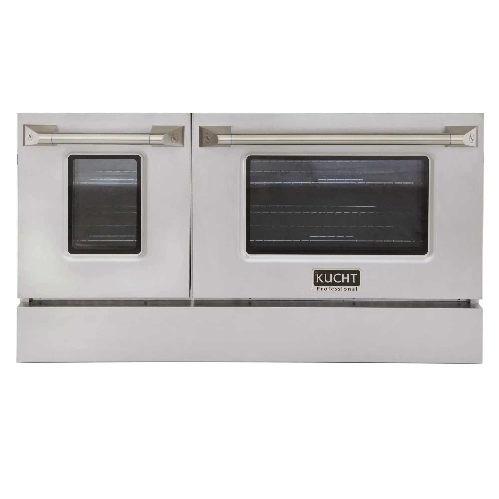 Kucht 48" Gas Range in Stainless Steel, Silver Oven Doors, KNG481-S by Farmhouse Kitchen and Bath