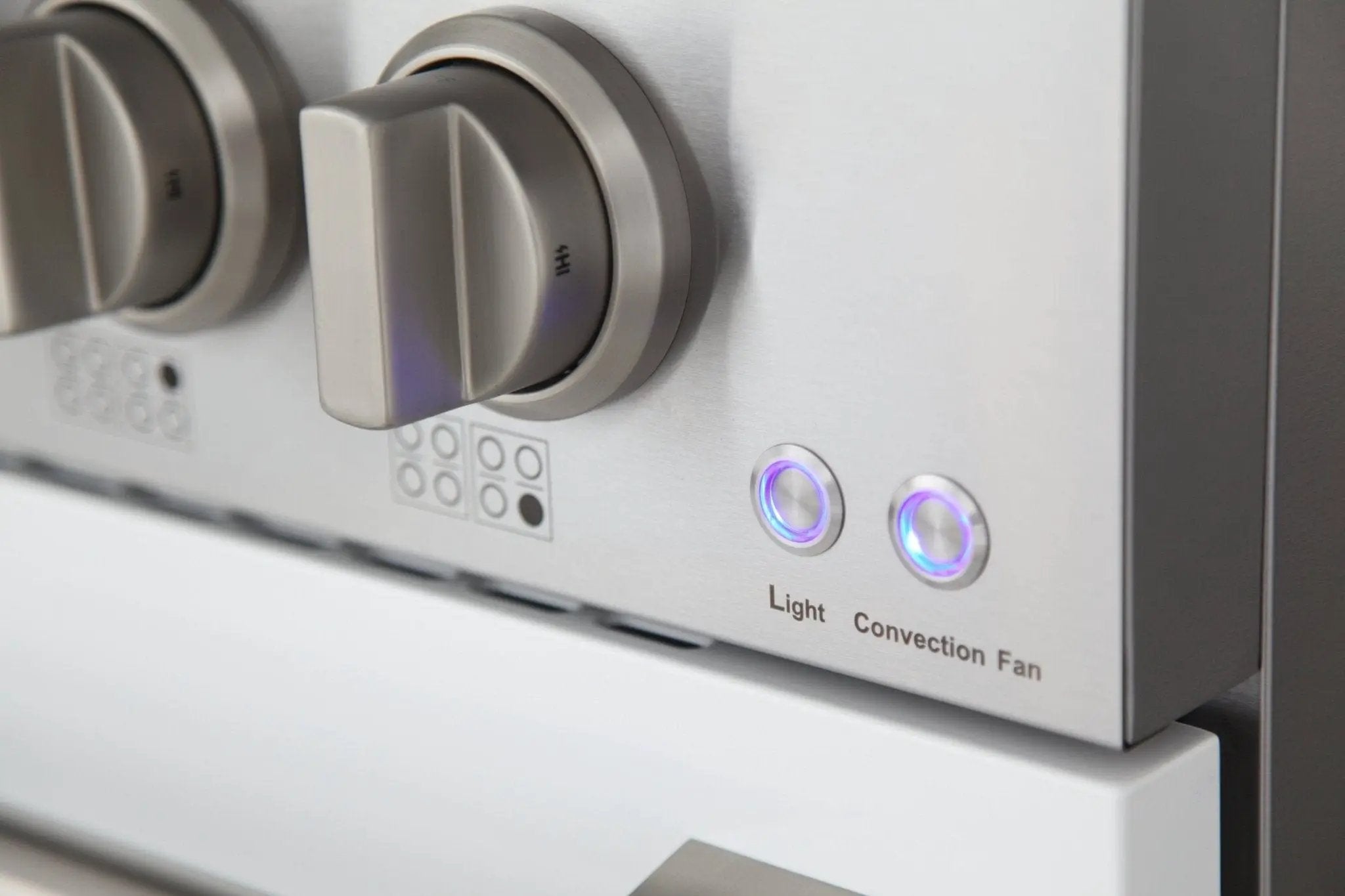 Kucht 48" Gas Range in Stainless Steel, White Oven Doors, KNG481-W by Farmhouse Kitchen and Bath