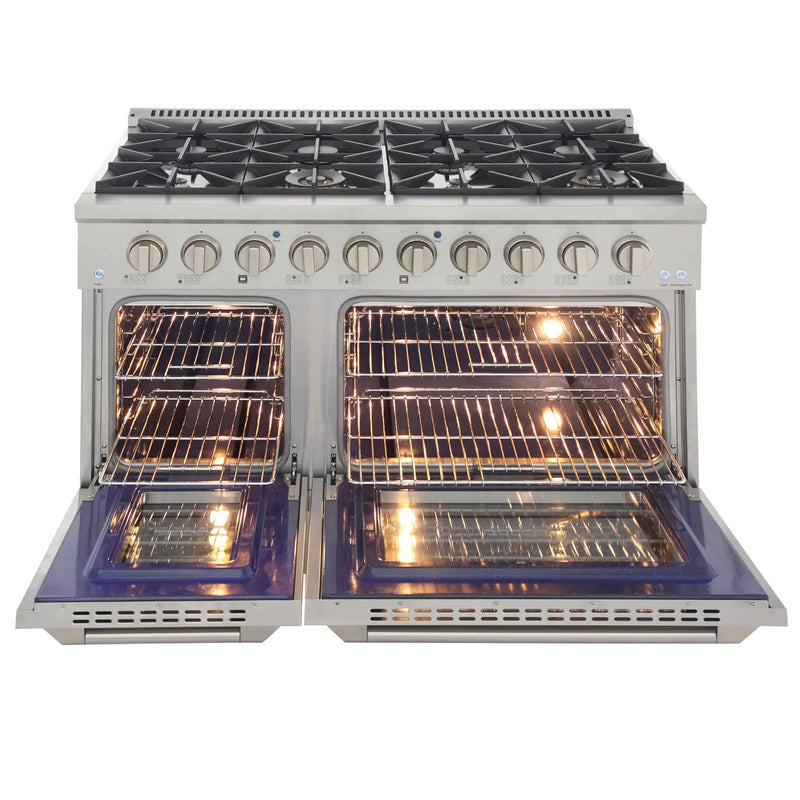 Kucht 48” Pro-Style Kitchen Dual Fuel Range - KDF482/LP-S by Farmhouse Kitchen and Bath