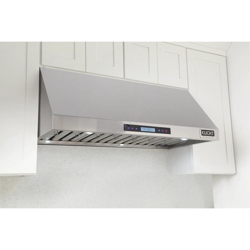 Kucht 48” Professional Stainless Steel, Under Cabinet Hood, KRH4820A by Farmhouse Kitchen and Bath