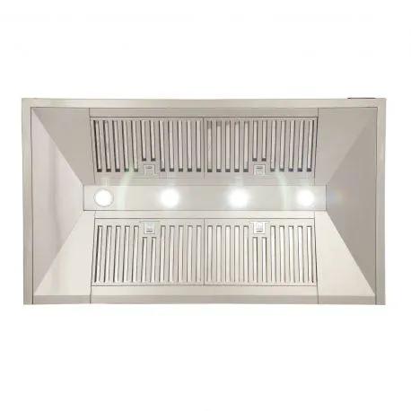 Kucht 48" Professional Stainless Steel, Wall Rangehood, KRH4810A by Farmhouse Kitchen and Bath