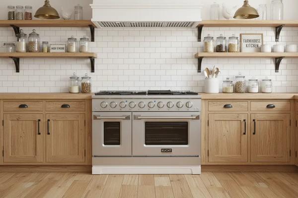 Kucht 48" Propane Range in Stainless Steel, Silver Doors, KNG481/LP-S