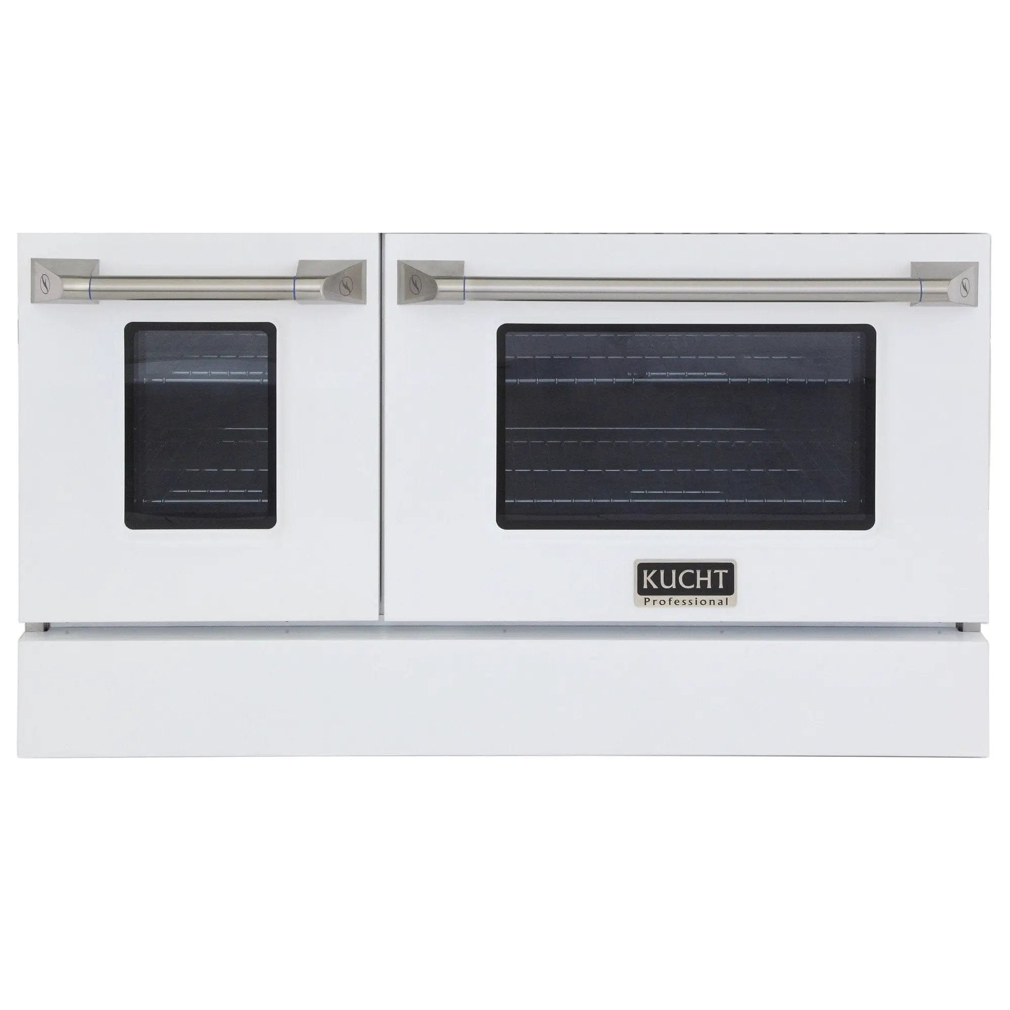 Kucht 48" Propane Range in Stainless Steel, White Doors, KNG481/LP-W by Farmhouse Kitchen and Bath