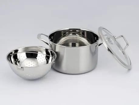 Kucht Culinary Professional 3-Ply Stainless 10 Piece Cookware Set, K16020 by Farmhouse Kitchen and Bath