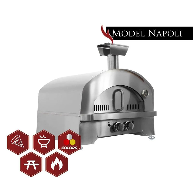 Kucht Napoli | Stainless Steel, Countertop & Gas-powered Pizza Oven by Farmhouse Kitchen and Bath