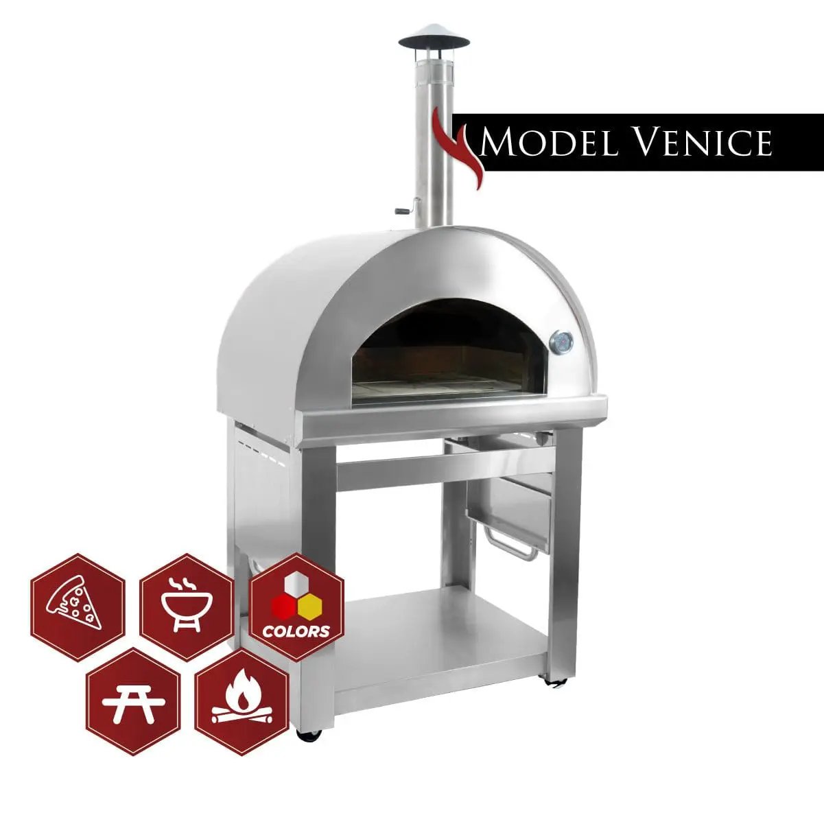 Kucht Venice | Stainless Steel Pizza Oven, elegant and built to last. by Farmhouse Kitchen and Bath
