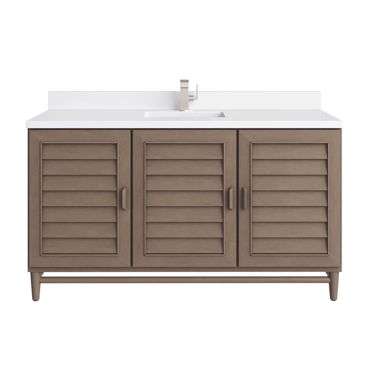 James Martin Portland 60" Single Bathroom Vanity, Whitewashed Walnut, view 38