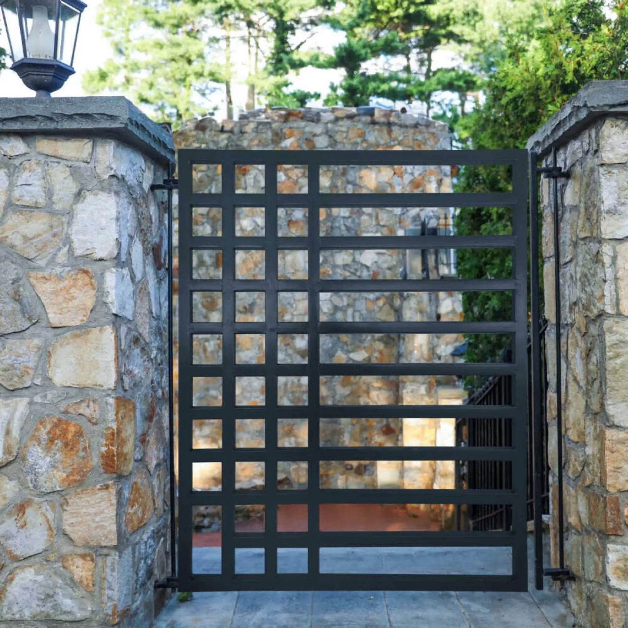 5FT Heavy-Duty Kyiv-Style Powder-Coated Galvanized Steel Pedestrian Gate (SAK45810) by SAKSBY WHOLESALE