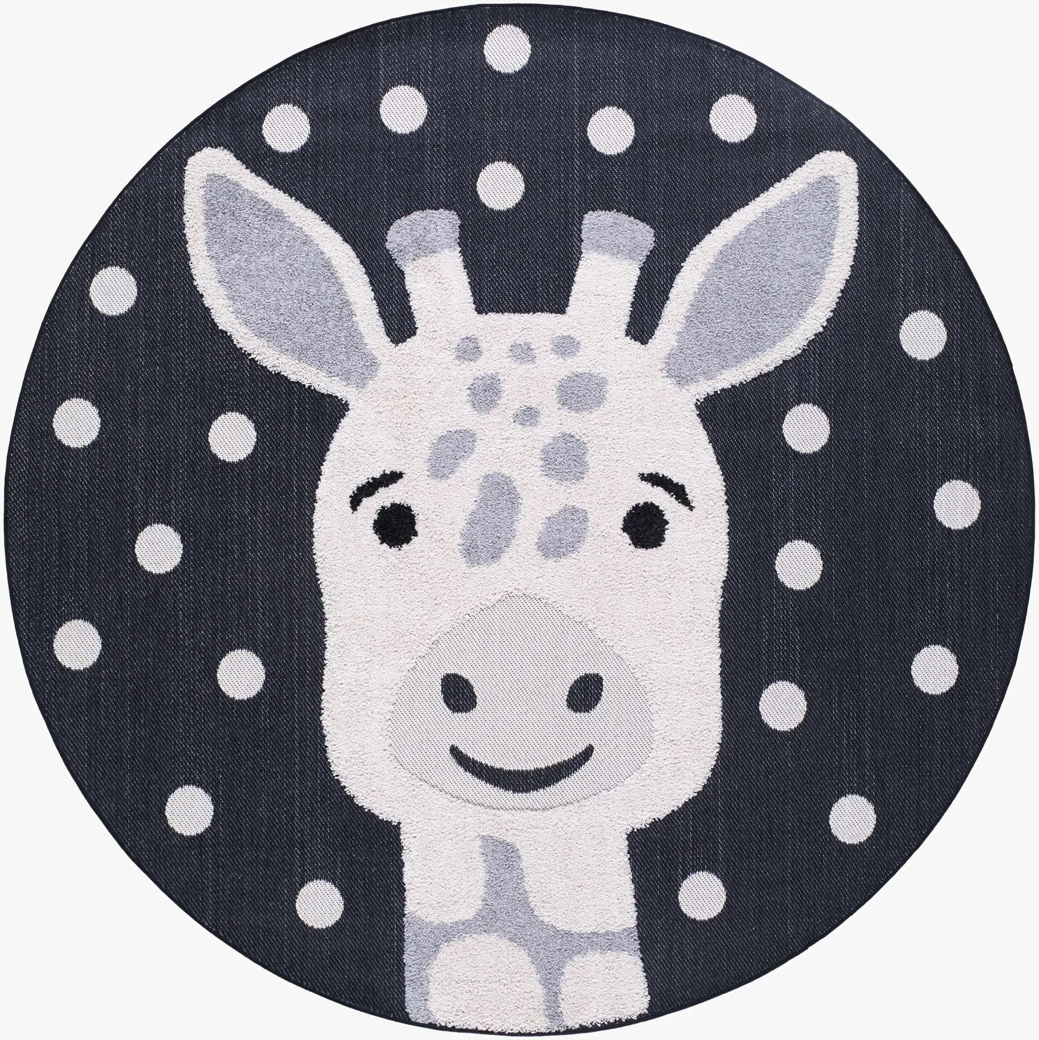 Kids Giraffe Animal Print Nursery Outdoor Area Rug - Clearance by Boutique Rugs