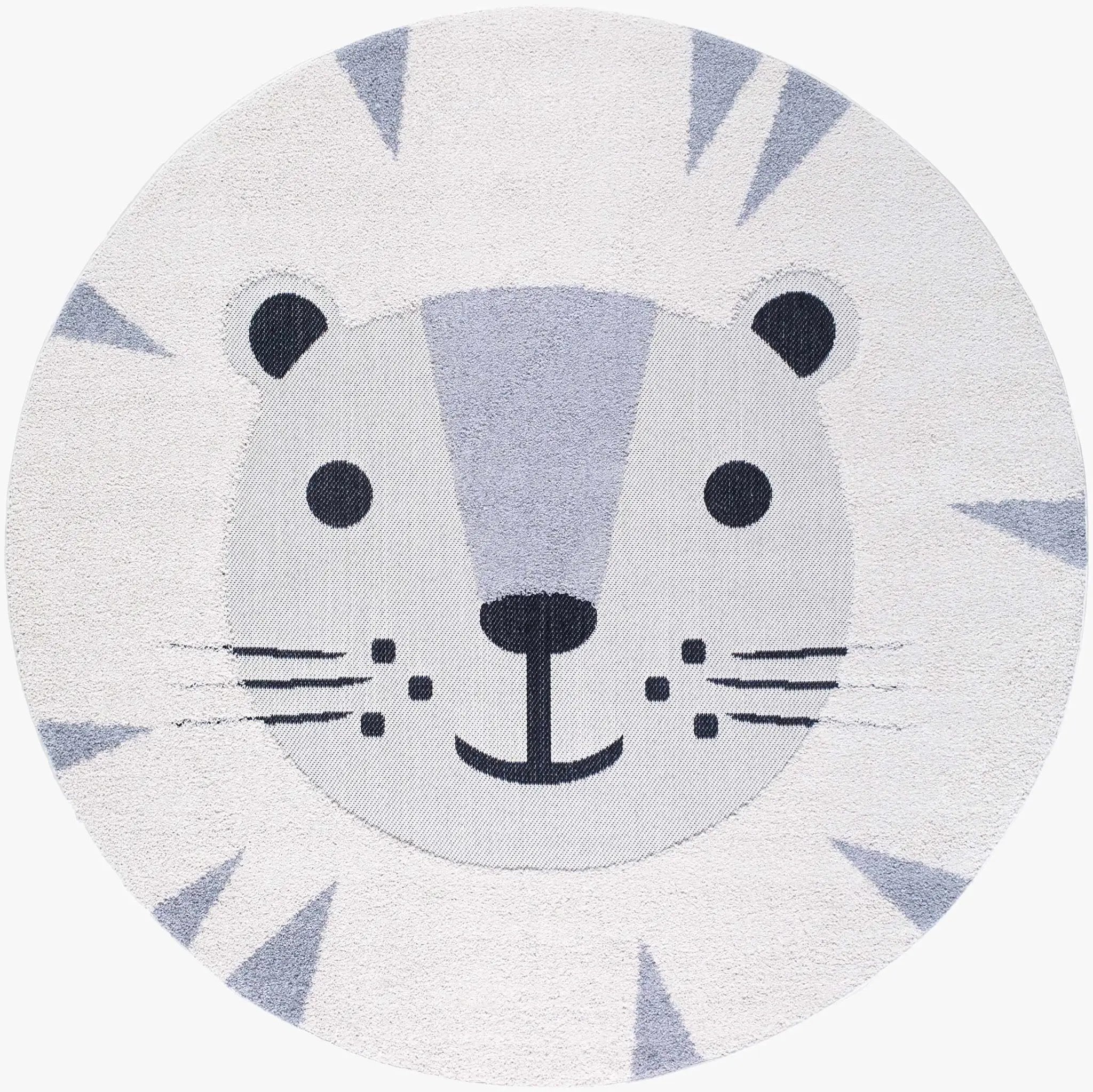Kids Lion Animal Print Nursery Outdoor Area Rug - Clearance by Boutique Rugs