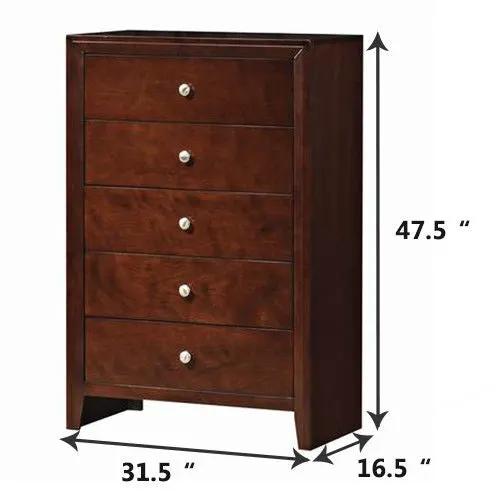 Home 5 Drawers Storage Dresser Cabinet Organizer Chest by DirectDeals
