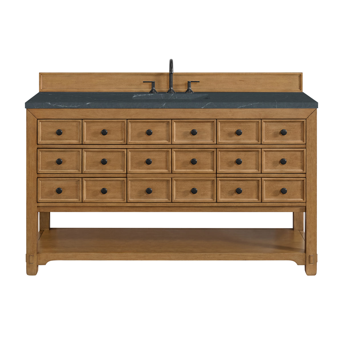 James Martin Malibu 60" Single Bathroom Vanity, Amber Birch, view 32