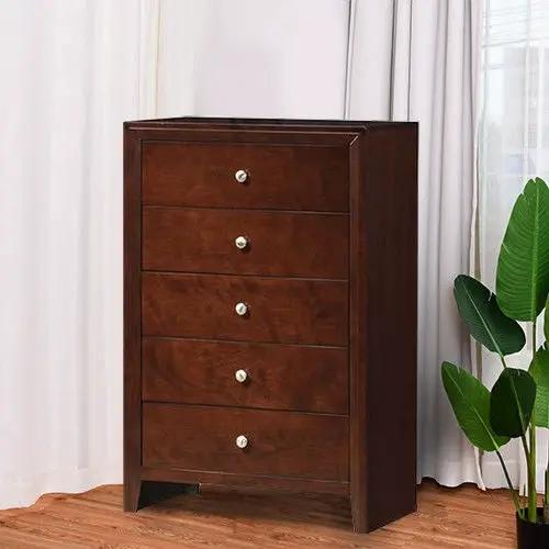 Home 5 Drawers Storage Dresser Cabinet Organizer Chest by DirectDeals