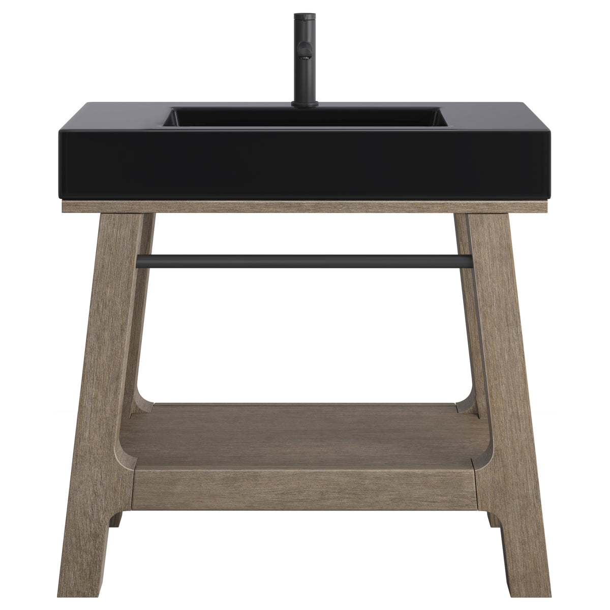 James Martin Auburn 36" Single Console Vanity, Weathered Timber, view 15