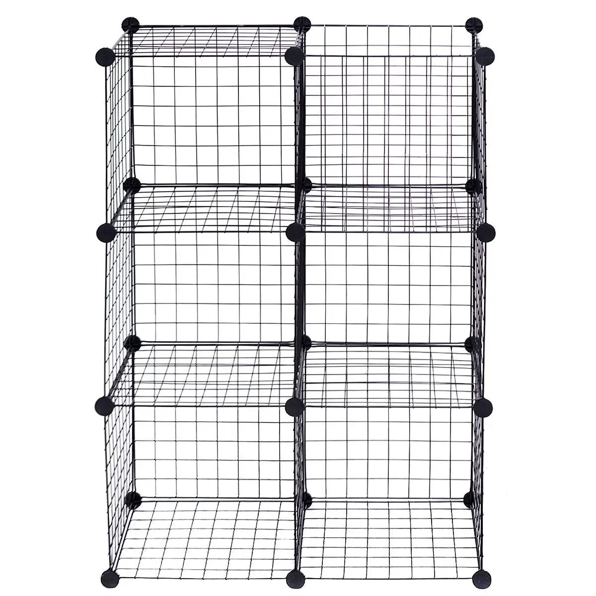 DIY 6 Metal Wire Free Standing Modular Storage Cubes by DirectDeals