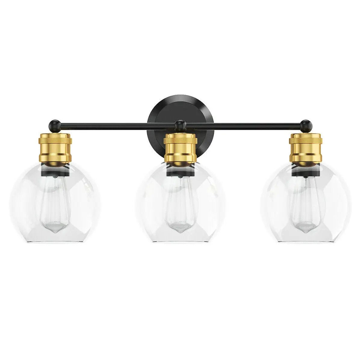 Modern 3-light Bubbled Glass Vanity Light by DirectDeals