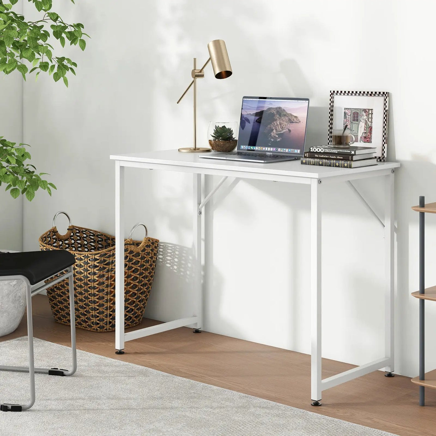 L Shaped Computer Desk and Writing Workstation for Home and Office by DirectDeals