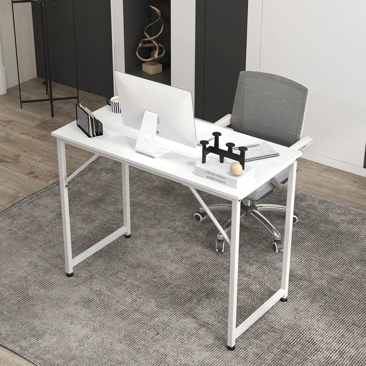 L Shaped Computer Desk and Writing Workstation for Home and Office by DirectDeals