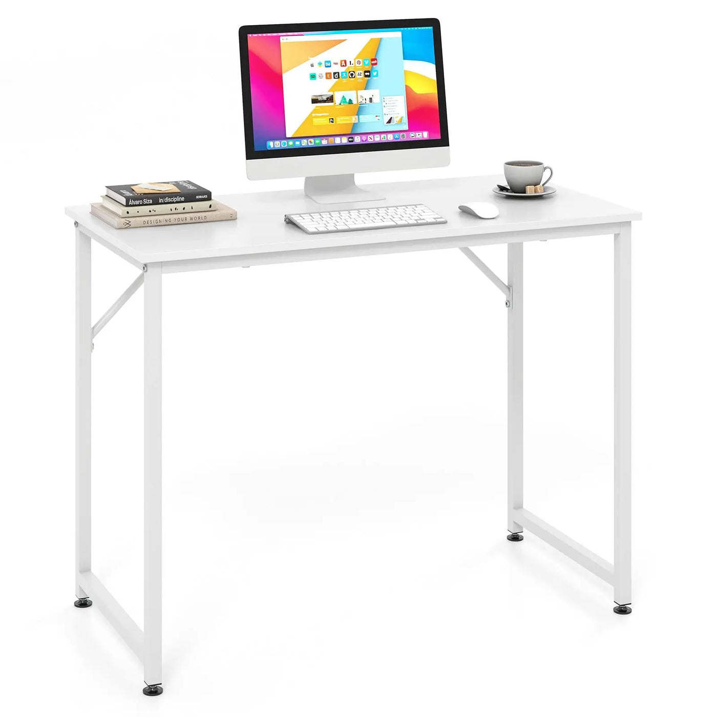 L Shaped Computer Desk and Writing Workstation for Home and Office by DirectDeals