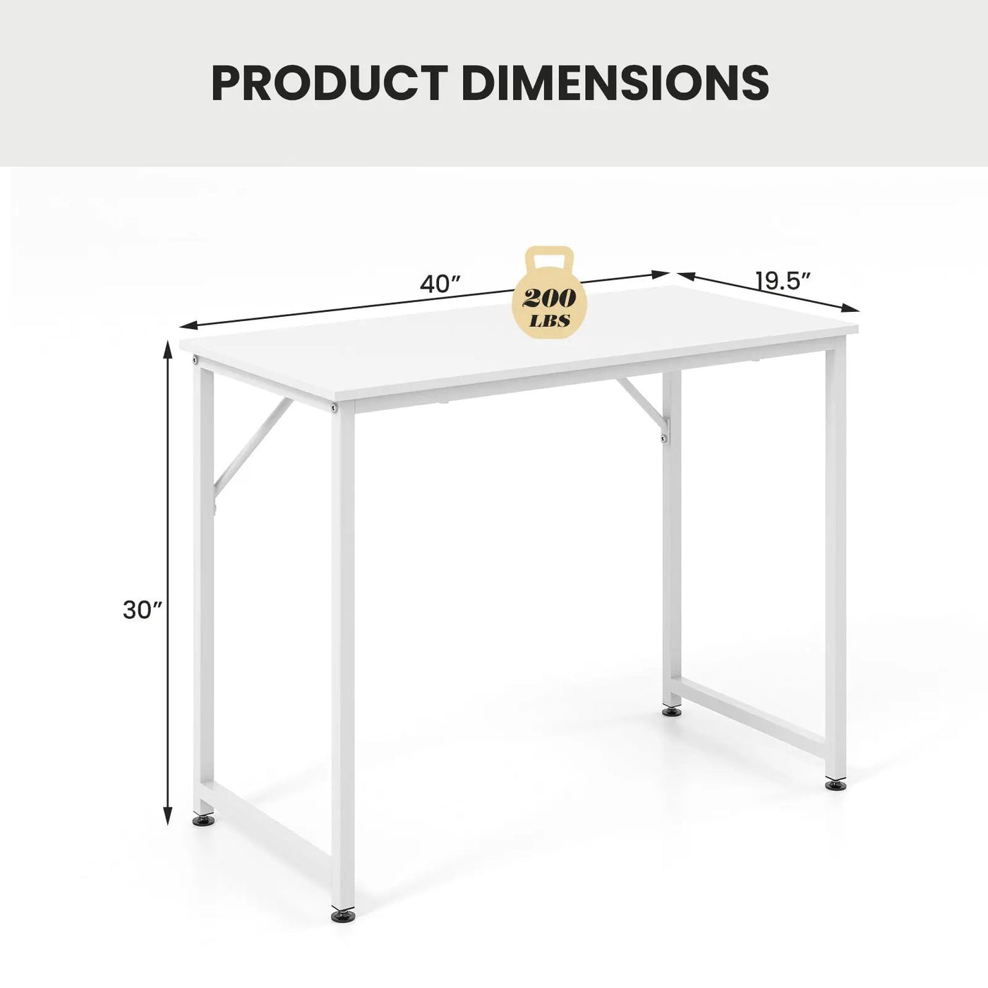 L Shaped Computer Desk and Writing Workstation for Home and Office by DirectDeals