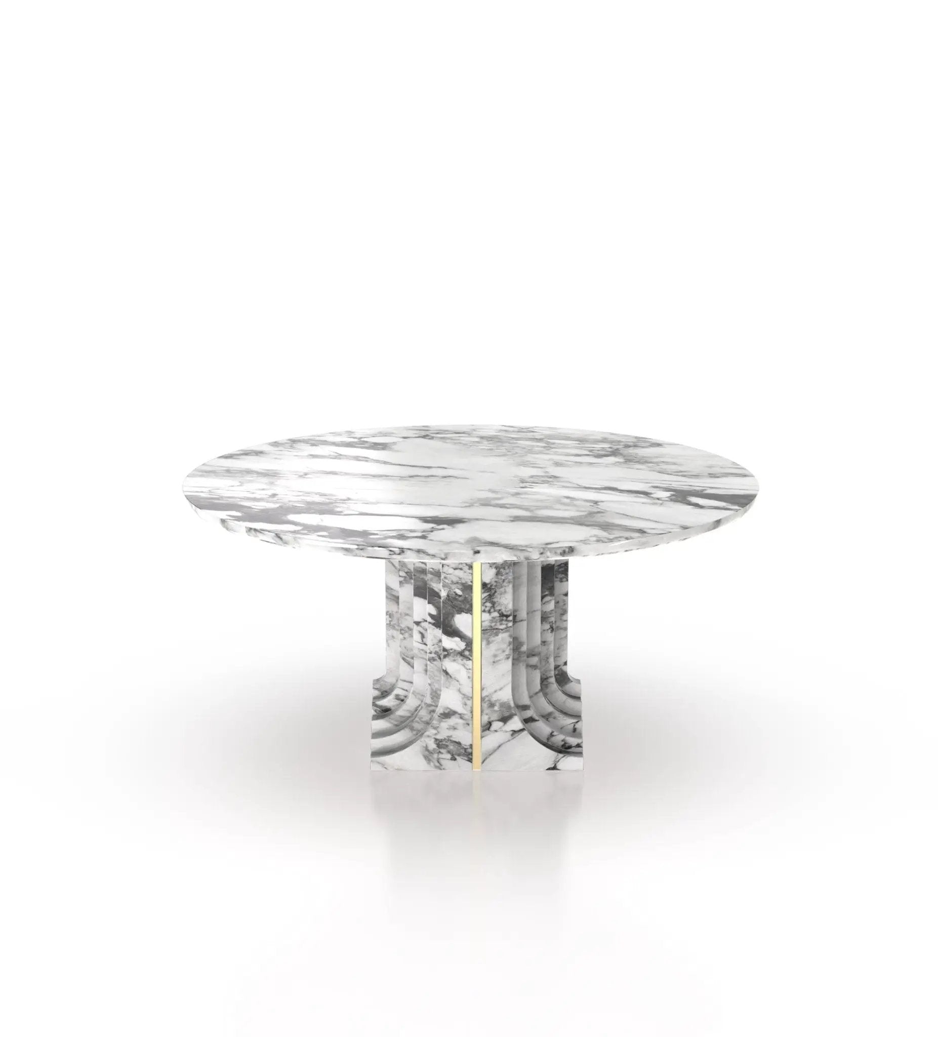 La Chloé 48 Marble Round Table by Zicana Boutique