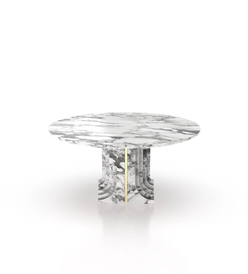 La Chloé 60 Marble Round Table by Zicana Boutique