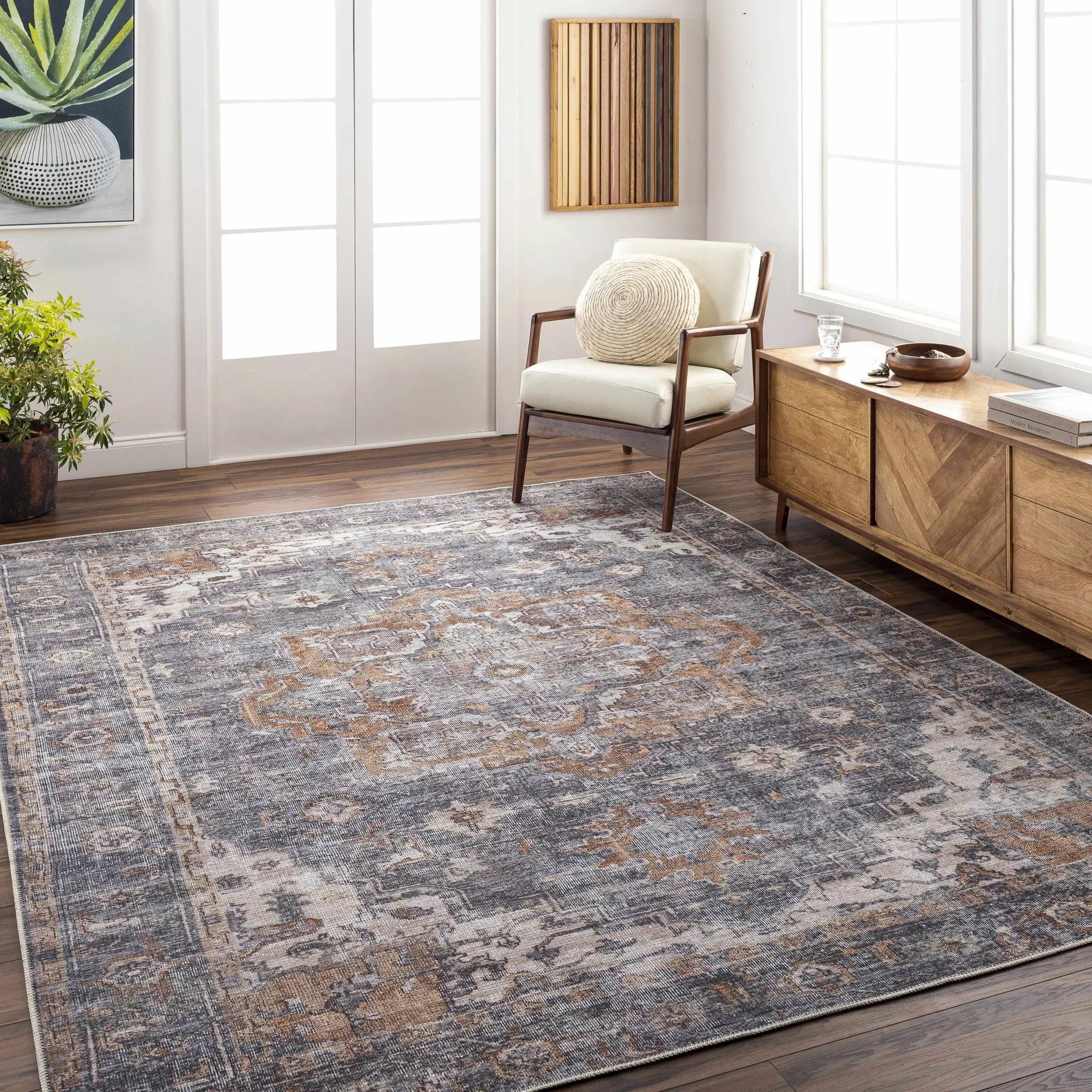 Lagangilang Washable Area Rug - Clearance by Boutique Rugs