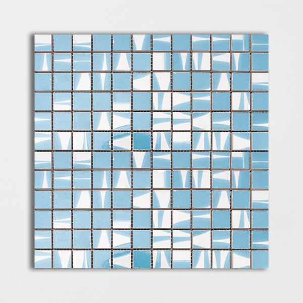 Lagoon Glossy 1x1 Ceramic Mosaics 12x12