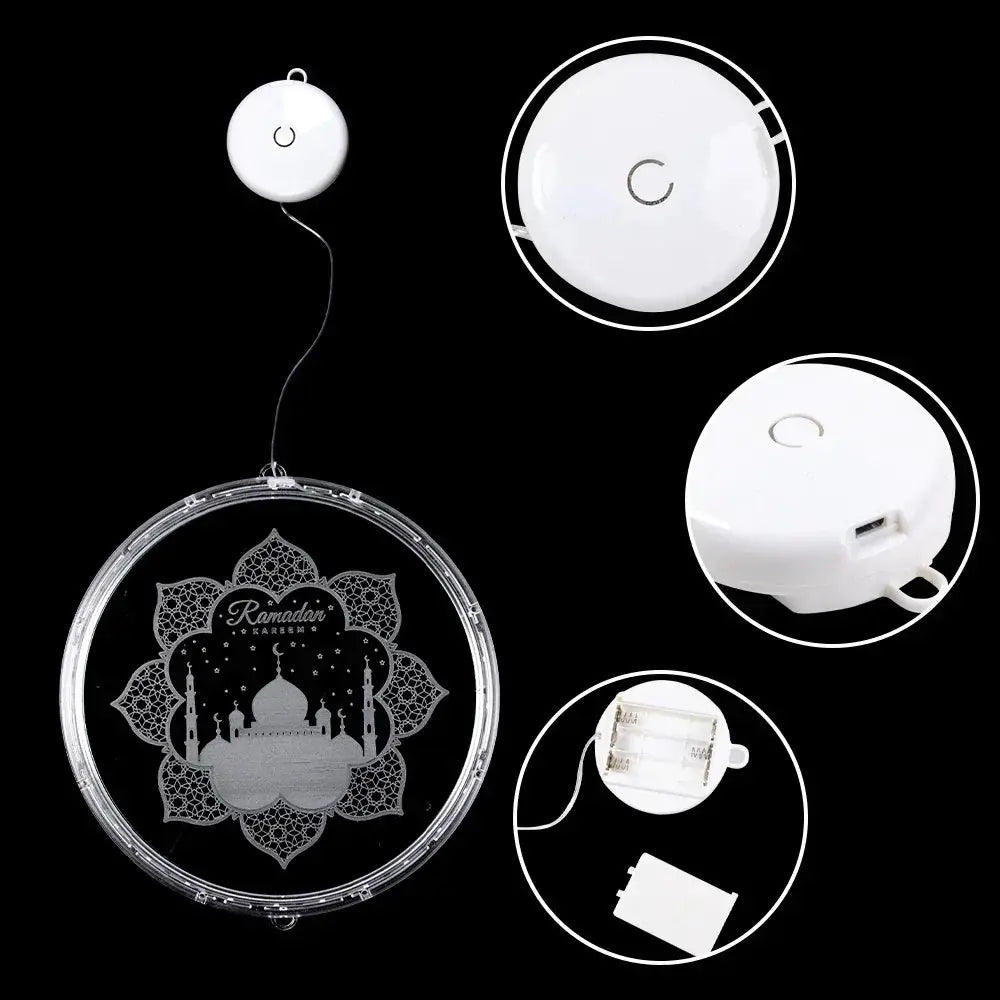 Lamp - LED Ramadan Eid Mubarak 12.5cm by House Of Avana
