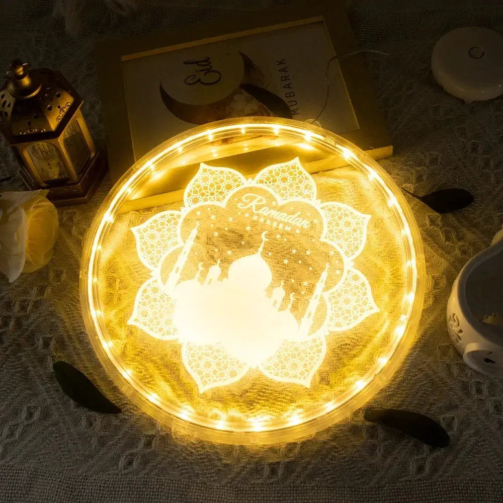 Lamp - LED Ramadan Eid Mubarak 12.5cm by House Of Avana
